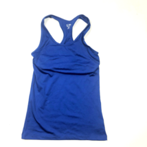 C9 Champion Athletic Tank Top Womens XS Blue Built in Bra Racerback Active - £15.68 GBP