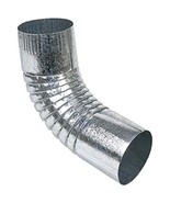 Amerimax Plain Round Elbow 75 Degree 3 &quot; 26 Gauge Galvanized Steel - $20.59