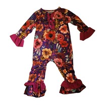 Floral Print Snap Bottom One-Piece Size 12-18M - £11.48 GBP