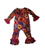 Floral Print Snap Bottom One-Piece Size 12-18M - $282.69 MXN