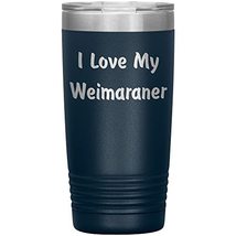 Love My Weimaraner v4-20oz Insulated Tumbler - Navy - £24.09 GBP