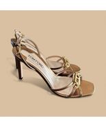 TOM FORD Copper Lizard Whitney Heeled Sandals Size US 7 EU 37.5 NEW - $662.34 CAD