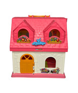 Fisher Price Little People Pink &amp; White Surprise Sounds Folding Doll Hou... - $468.29 MXN