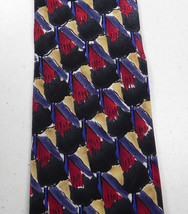 J GARCIA Scold Collection Fourteen Silk Tie Necktie Blue Red Gold - £11.71 GBP