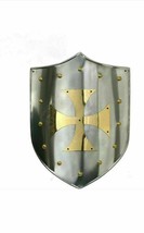Medievale Knight Riscaldamento Shield Giochi di Ruolo Waster 18G Battle Armor - £73.12 GBP