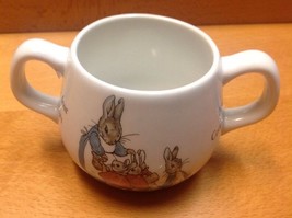 WEDGWOOD Of ETRURIA PETER RABBIT TWO HANDLE CUP MADE IN ENGLAND - $24.70