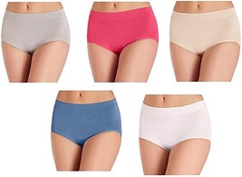 Carole Hochman Ladies&#39; Seamless Brief, 5-pack Size: M, Color: Pink Multi - £27.64 GBP