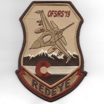 6" Usaf Air Force 12O Fs 2019 Ofs Rs Redeye Shield Embroidered Jacket Patch - $34.99