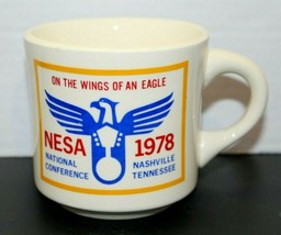 Vintage 1978 Boy Scout NESA National Conference Nashville TN Eagle Coffee Mug - £19.35 GBP