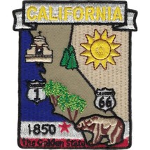 State of California Route 66 1850 The Golden State Map Patch 3&quot; - £5.71 GBP