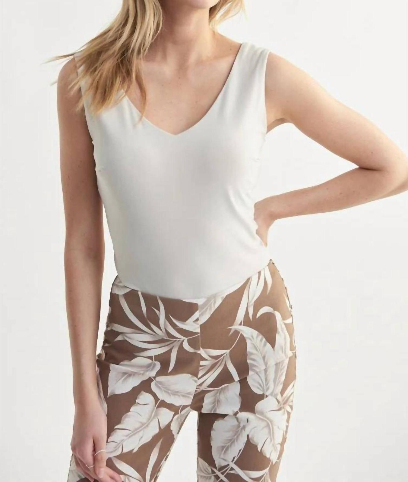 Joseph Ribkoff V-Neck Camisole Moonstone - $62.00