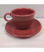 Fiesta Teacup and Saucer Set Poppy | Fiestaware - $9.47