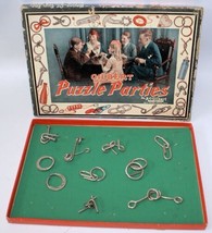 Vintage 1921 A.C. Gilbert Puzzle Parties Playset In Original Box, Family Fun! - £39.87 GBP
