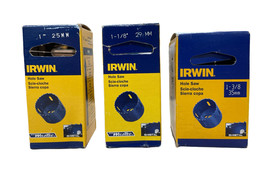 Irwin Bi-Metal Hole Saw 1&quot;, 1-1/8&quot;, 1-3/8” SET - £16.61 GBP