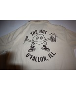 VTG Stedman Polo XL Single Stitch USA Made Beige The Hut O&#39;Fallon IL Bar... - $14.84