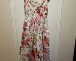 Abercrombie &amp; Fitch Ruched Straps Poplin Midi Dress Smocked Floral Size XSP - £59.13 GBP