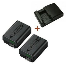 Nuevo paquete baterías iones litio originales Sony 2pcs NP-FW50 +cargador BC-VW1 - £49.24 GBP