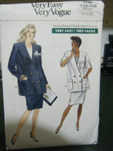Vogue 7704 Misses Maternity Unlined Jacket &amp; Skirt Pattern - Size 8/10/12 - £6.13 GBP