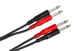 Hosa CPP-203 Stereo Interconnect, Dual 1/4 Inch TS to Same, 9.8 Feet - $19.36+