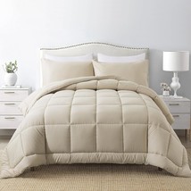 Downcool Queen Comforter Set: 3-Piece Queen Bedding Sets - Down Alternative - $47.93