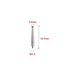 M1.4 Thread 2.0mm Carbide Ball L14.7mm Contact Points For Dial Test Indi... - £7.47 GBP
