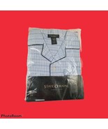 Mens Pajamas State O Maine Blue Plaid Long Sleeve Long Leg Small New - $211.10 MXN