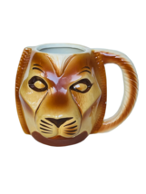 Walt Disney The Lion King Coffee Mug Cup Mufasa Simba Figurine vtg Bust face cub - £31.07 GBP
