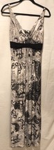 Soma Intimates Sleeveless Maxi Lounge Dress Black And White Paisley Size... - $20.00