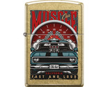 Zippo Lighter - Muscle Car Loud and Fast Street Brass - 856180 - $26.65