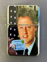 President Clinton Plant ID Card Flip Top Dual Torch Lighter Wind Resistant - £13.12 GBP
