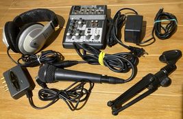 Behringer DJ Lot Mixer XENYX502, Mic,U Control Headphones And Mic Holder - $108.90