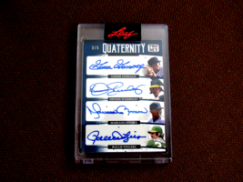 2022 Leaf Pro Set GOSSAGE/ECKERSLEY/RIVERA/FINGERS Quad Signed Auto L/E # 3 Card - £308.13 GBP