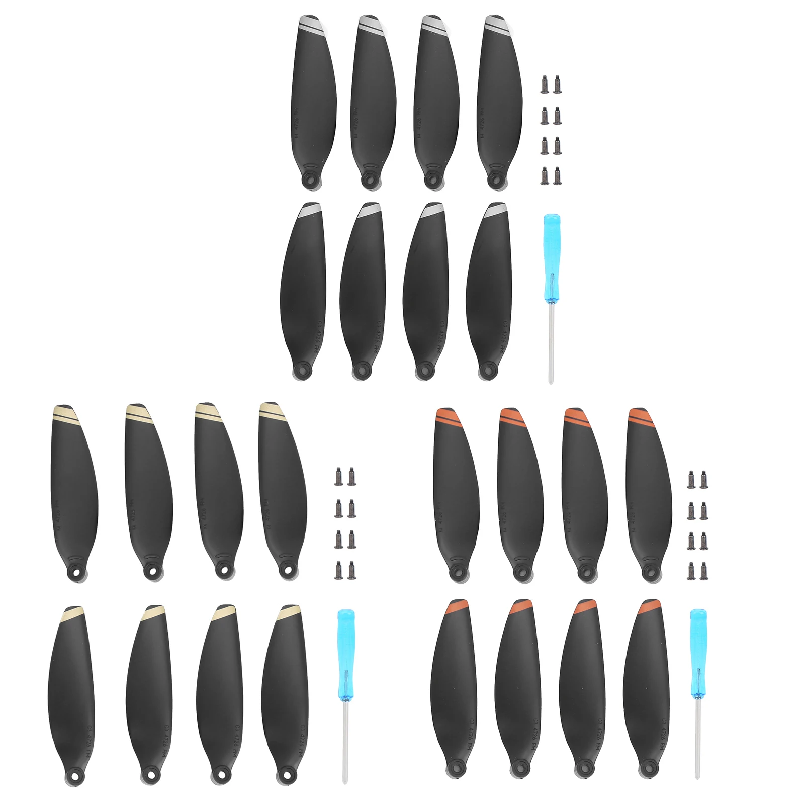 RC Parts 2 Pairs Propellers Replacement Spare Part Drone Accessories Fit for DJI - £6.93 GBP