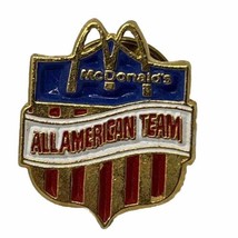 McDonald’s All American Team Employee Crew Restaurant Enamel Lapel Hat Pin - £4.71 GBP