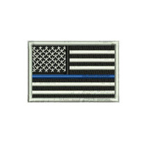 Thin Blue Line US Flag Police Policemen Volunteer Embroidered Polo Shirt - £23.55 GBP
