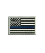 Thin Blue Line US Flag Police Policemen Volunteer Embroidered Polo Shirt - $569.27 MXN+