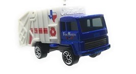 Christmas Ornament for Garbage Truck Texas Blue White - £26.66 GBP