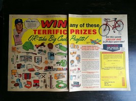 Vintage 1963 Mickey Mantle National Youth Sales Club Bicycle Two Page Co... - $9.49