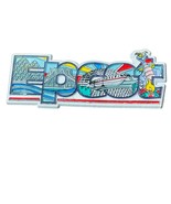 Vintage Disney EPCOT Figment Monorail Spaceship Earth Imagination Magnet - $302.15 MXN