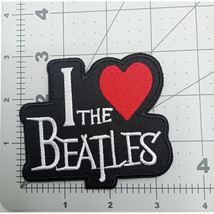 Embroidered Patch I LOVE the Beatles - £5.25 GBP