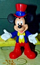 DISNEY MICKEY MOUSE Red Top Hat EPCOT CENTER Action Figure Loose free sh... - $9.90