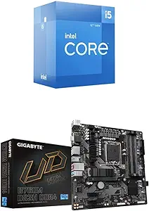 Intel Core i5 Core 12400F + GIGABYTE B760M DS3H DDR4 Motherboard - $386.99