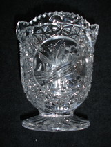 Vintage Hofbauer German Lead Crystal Byrdes Bird Footed Bowl/Vase - £19.91 GBP