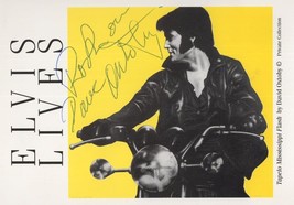 David Oxtoby Artist Hand Signed Elvis Presley Photo Card - £32.06 GBP