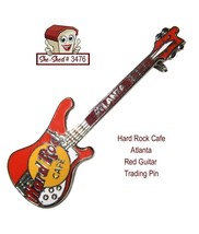 Hard Rock Cafe Atlanta Georgia Red Guitar 387 Trading Pin - $12.95