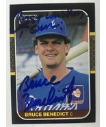 Bruce Benedict Signed Autographed 1987 Donruss Baseball Card - Atlanta B... - £7.98 GBP