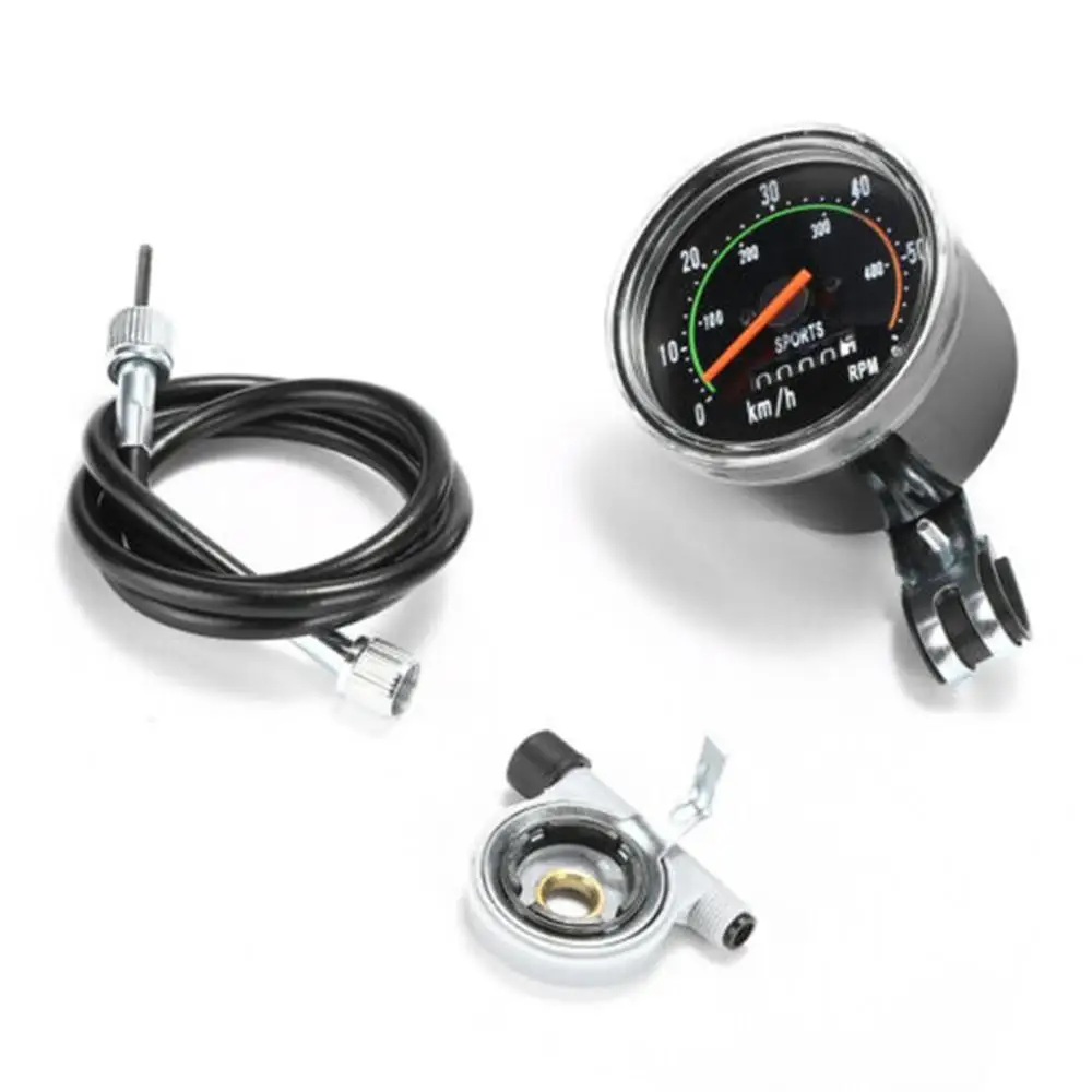 Vintage Style Bicycle Speedometer with Analog Mechanical Odometer - £20.95 GBP