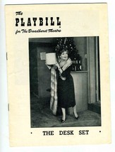 Playbill The Desk Set 1956 Shirley Booth Frank Milan Louis Gossett - $14.83