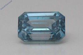Emerald Cut Natural Mined Loose Diamond (2.76 Ct Blue Vs2(enhanced)) IGL - £4,415.82 GBP
