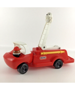 Little Tikes Toddle Tots Fire Truck Push Along Vehicle Figures Vintage T... - $61.33